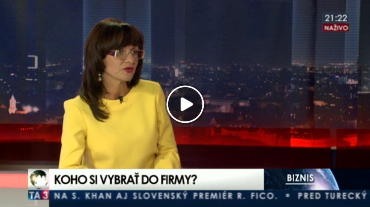 Jarka Vaculčiaková v televízii TA3